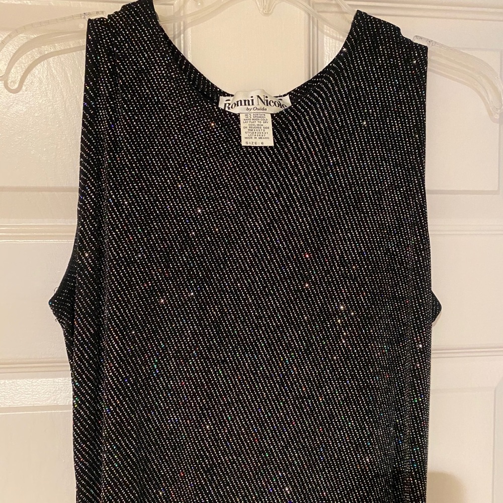 Ronni Nicole Floor Length Glitter Dress ✨